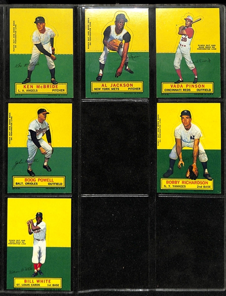 Lot of (42) Different 1964 Topps Stand-Up Cards w. Willie Mays