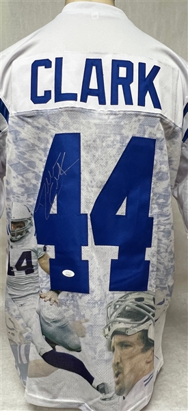 Lot of (4) Autographed NFL Jerseys w. Drew Bledsoe, Edgerrin James, Dallas Clark, and Carson Palmer (JSA & Beckett Certs)