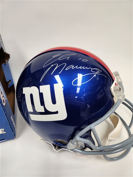 Eli Manning Autographed On Field New York Giants Football Helmet (JSA LOA)