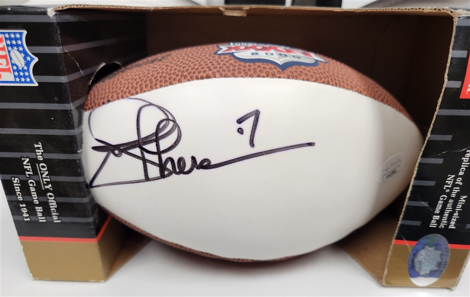 Lot of (6) Autographed Footballs w. Joe Theisman, Eli Manning, Jason Pierre Paul and Others (JSA Certs)