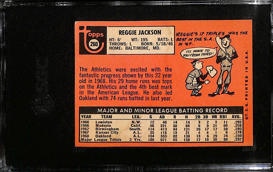 1969 Topps Reggie Jackson #260 Graded SGC 3