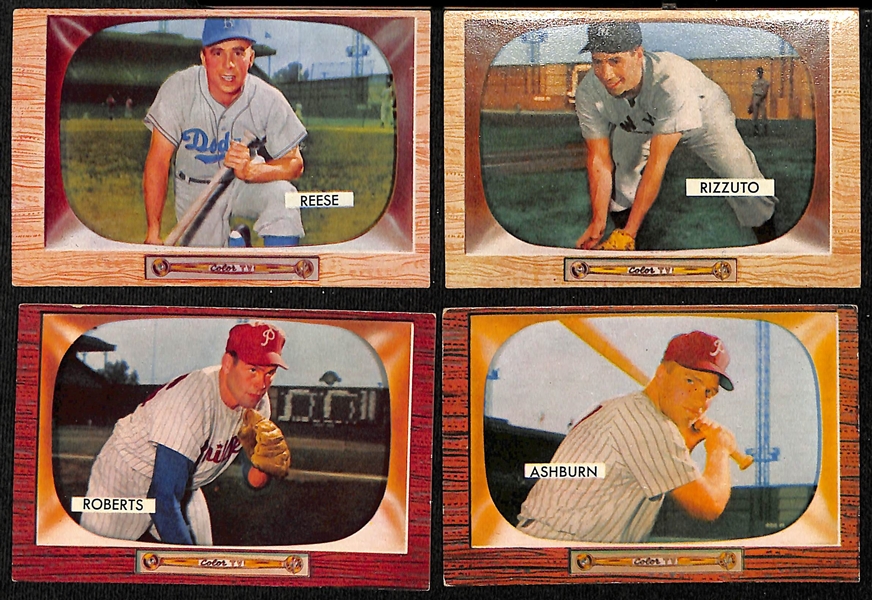 Lot of (100+) 1955 Bowman Baseball Cards w. PeeWee Reese