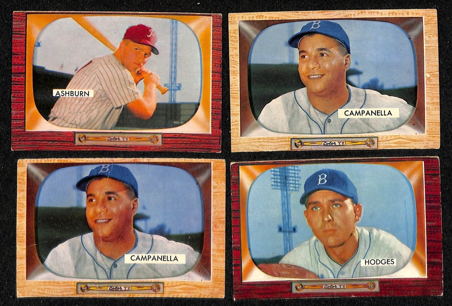 Lot of (100+) 1955 Bowman Baseball Cards w. PeeWee Reese