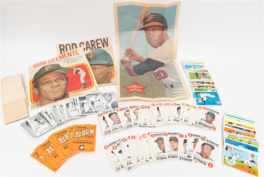  Lot of (100) 1968 Deckle Edge Cards w. (7) Clemente Cards & (50) 1969 Deckle Edge w. Clemente