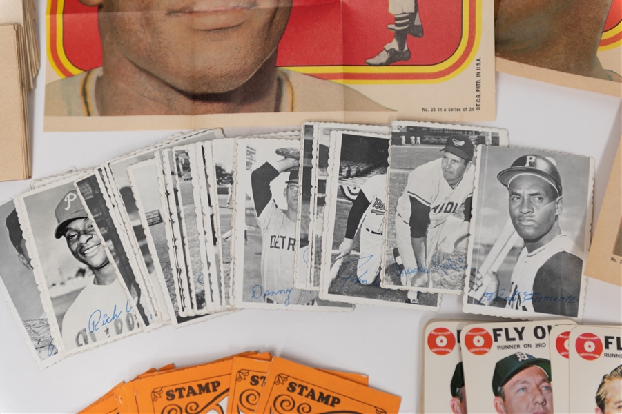  Lot of (100) 1968 Deckle Edge Cards w. (7) Clemente Cards & (50) 1969 Deckle Edge w. Clemente