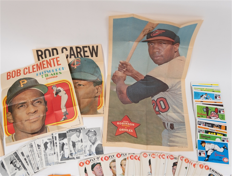  Lot of (100) 1968 Deckle Edge Cards w. (7) Clemente Cards & (50) 1969 Deckle Edge w. Clemente