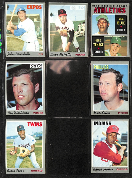  Lot of (650+) Assorted 1970 Topps Baseball Cards - Great Set Building Lot - w. Tom Seaver & Rod Carew