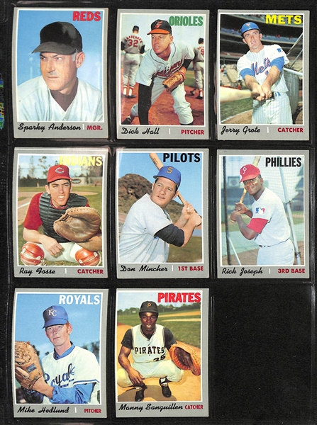  Lot of (650+) Assorted 1970 Topps Baseball Cards - Great Set Building Lot - w. Tom Seaver & Rod Carew