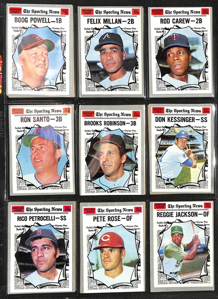  Lot of (650+) Assorted 1970 Topps Baseball Cards - Great Set Building Lot - w. Tom Seaver & Rod Carew