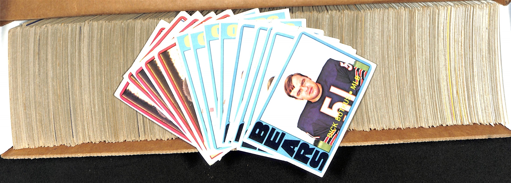 Lot of Approx (750+) 1972 Assorted Topps Football Cards w. Butkus x6, Joiner RC x4, +