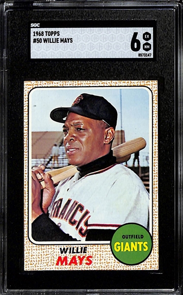 1968 Topps Willie Mays #50 Graded SGC 6