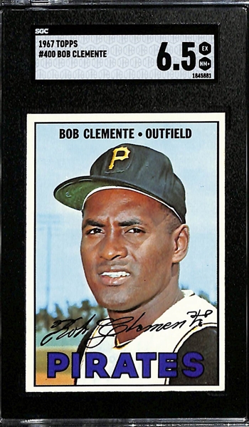 1967 Topps Roberto Bob Clemente #400 Graded SGC 6.5