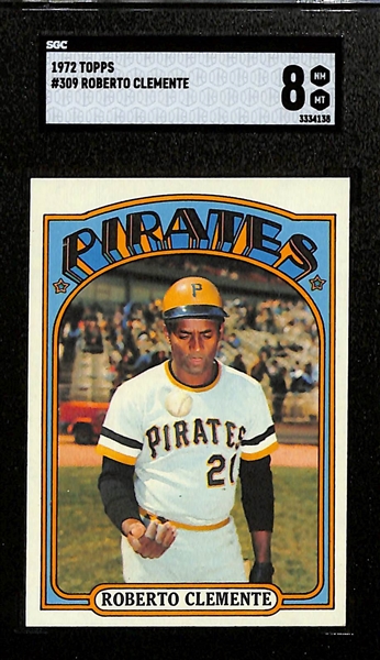 1972 Topps Roberto Clemente #309 Graded SGC 8