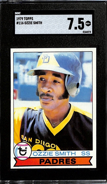 1979 Topps Ozzie Smith #116 Rookie Card Graded SGC 7.5