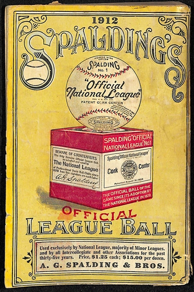 1912 Spaulding Baseball Guide Booklet