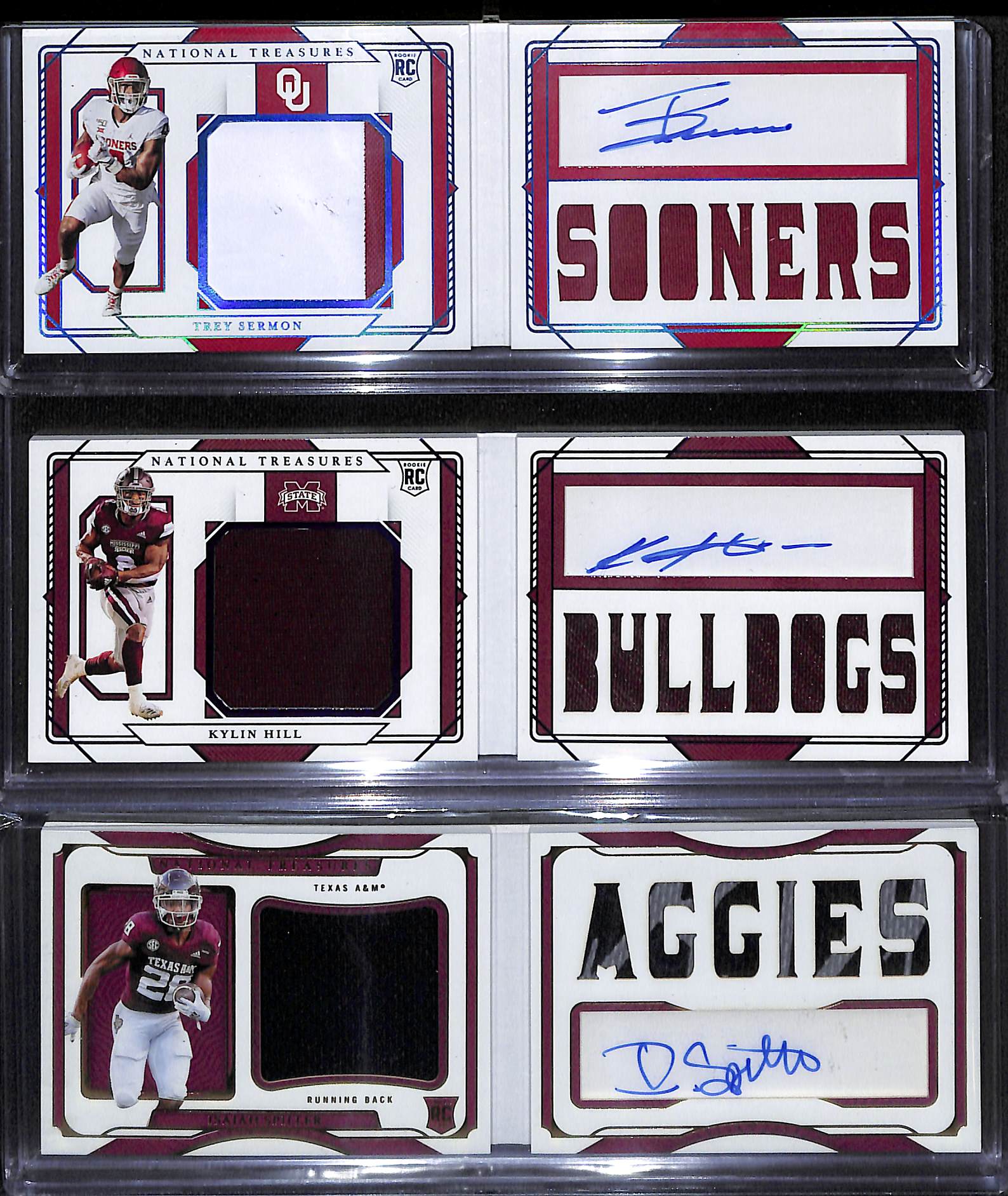 Lot Detail Lot of (8) 2021 & 2022 National Treasures Collegiate