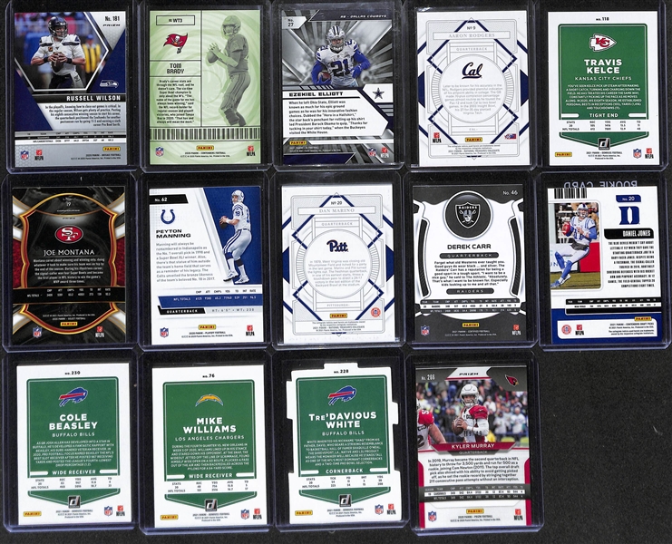 Lot of (170+) Modern NFL Stars Lot w. Russell Wilson Genesis Prizm, Tom Brady #d /149, and More!