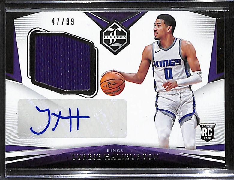 2020-21 Limited Tyrese Haliburton Rookie Patch Autograph #d /99