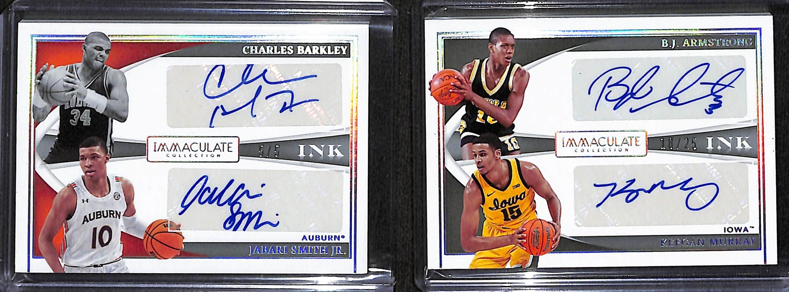 2022 Immaculate Collegiate Charles Barkley/Jabari Smith Jr. Dual Auto #d 5/5 and BJ Armstrong/Keegan Murray Dual Auto #d 18/25