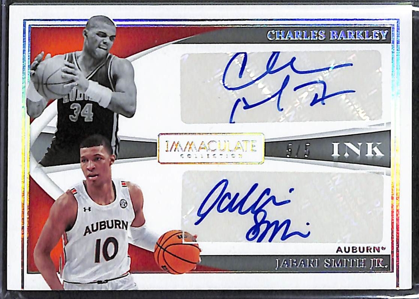 2022 Immaculate Collegiate Charles Barkley/Jabari Smith Jr. Dual Auto #d 5/5 and BJ Armstrong/Keegan Murray Dual Auto #d 18/25