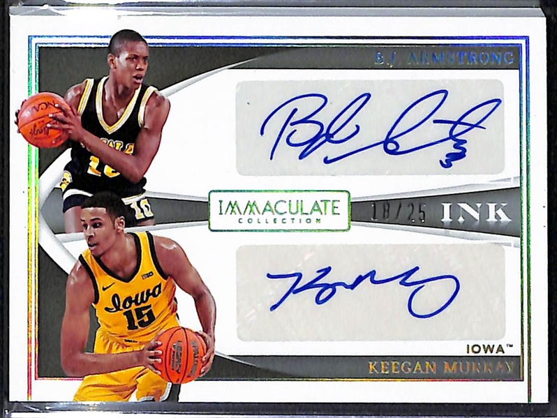 2022 Immaculate Collegiate Charles Barkley/Jabari Smith Jr. Dual Auto #d 5/5 and BJ Armstrong/Keegan Murray Dual Auto #d 18/25