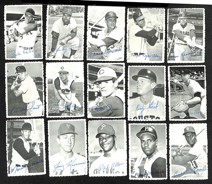 1969 Topps Baseball Deckle Edge Complete Set of 33 Cards + Joe Foy Error Card