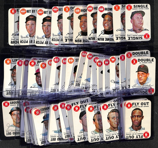 Lot of (50) Assorted 1968 Topps Game Cards w. Mickey Mantle