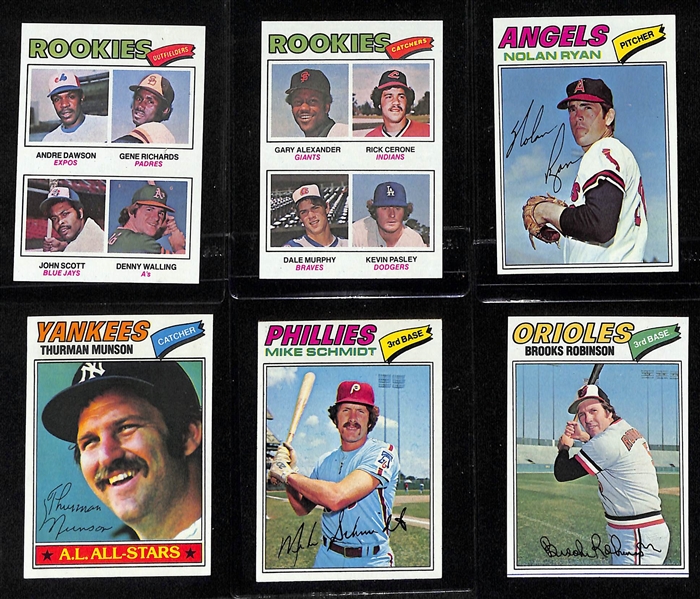 1977 Topps Baseball Card Complete Set of 660 Cards w. Andre Dawson Rookie Card