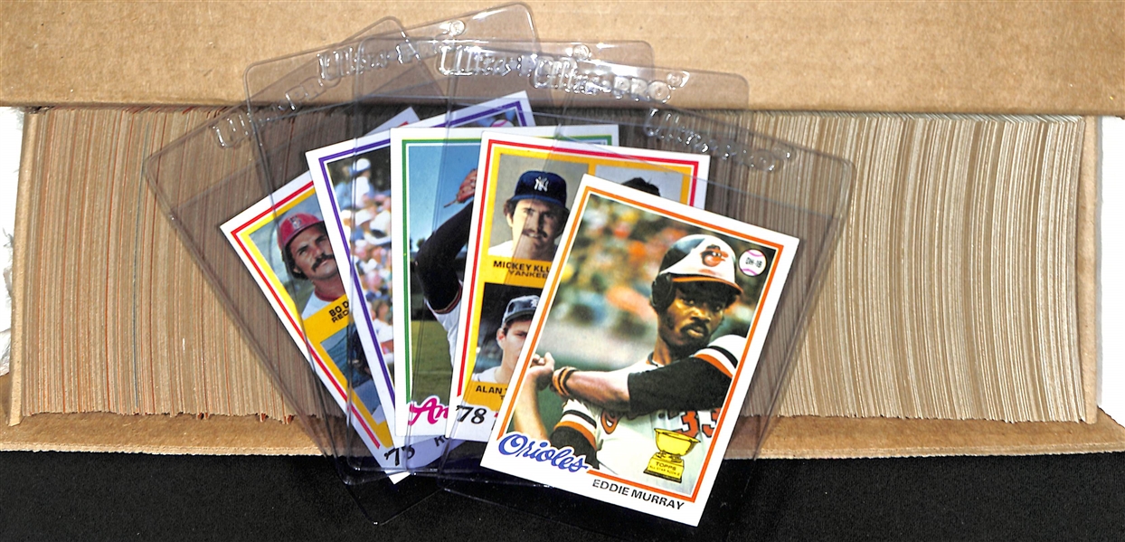 1978 Topps Baseball Card Complete Set of 726 Cards w. Eddie Murray Rookie Card