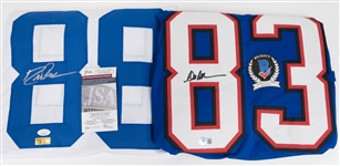 Lot of (2) HOF Autographed Football Jerseys w. Drew Pearson and Andre Reed (Beckett Authentication Service/JSA)