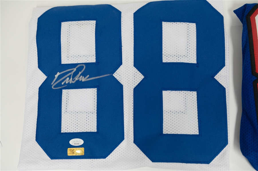 Lot of (2) HOF Autographed Football Jerseys w. Drew Pearson and Andre Reed (Beckett Authentication Service/JSA)