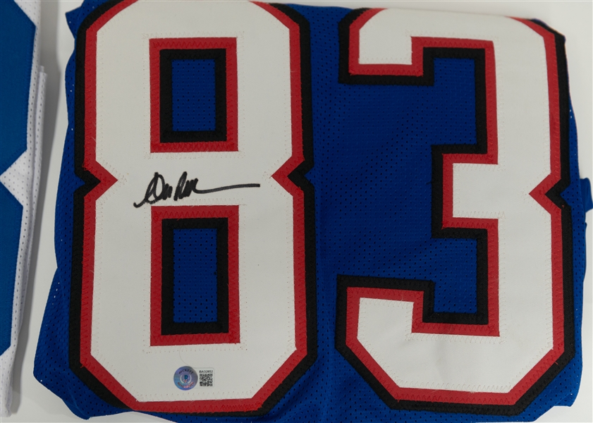 Lot of (2) HOF Autographed Football Jerseys w. Drew Pearson and Andre Reed (Beckett Authentication Service/JSA)