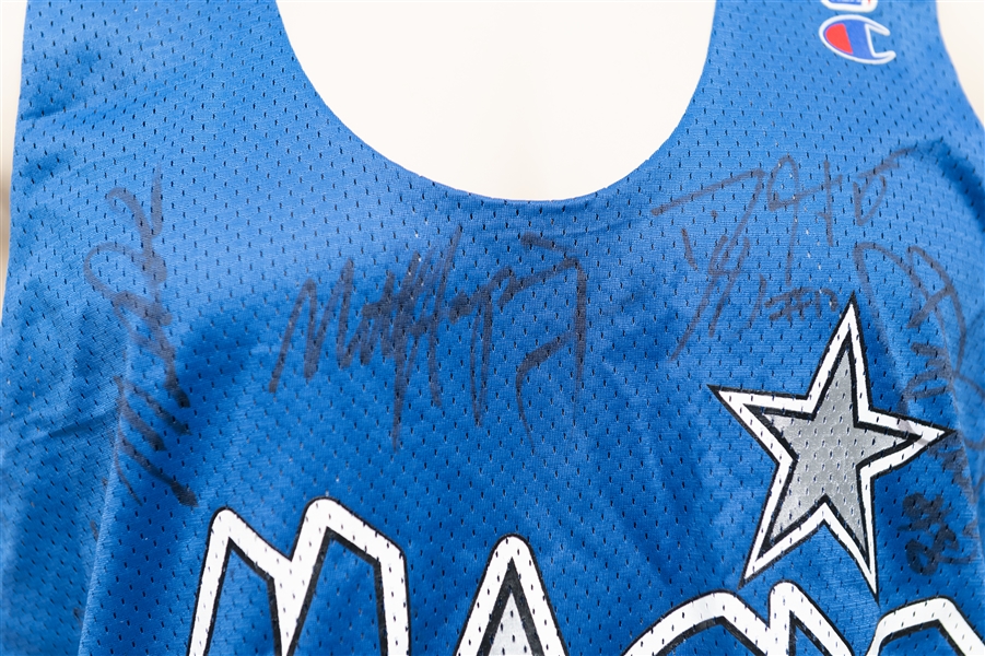 Lot of (2) Autographed Orlando Magic Jerseys w. 1 Multi-Signed (50+) Autographs w. Howard, Wilkins, Hill, McGrady, Kemp, Price and Others (JSA Auction Letter)