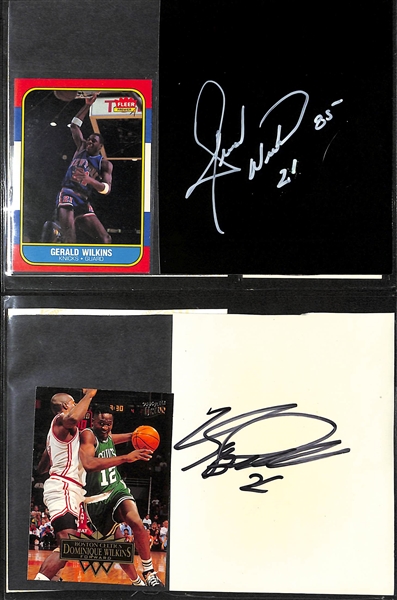 Lot of (80+) NBA Autographed Mostly Post Cards and Photos Inc. Julius Erving, Doc Rivers, Tracy McGrady, Dominique Wilkins and More  - JSA Auction Letter