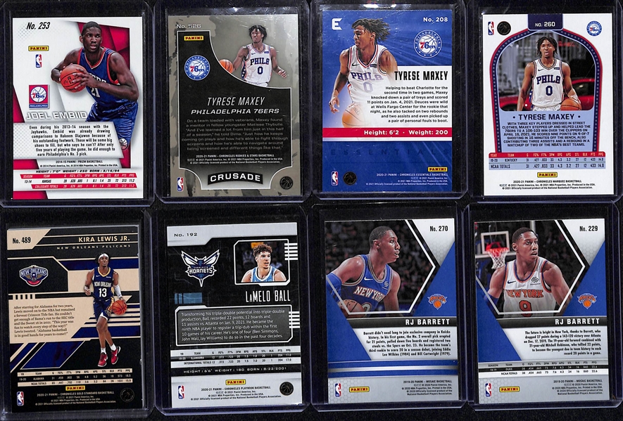 Lot of (40+) Modern Basketball Rookies w. 2013-14 Prizm Joel Embiid, Tyrese Maxey, Lamelo Ball and Others