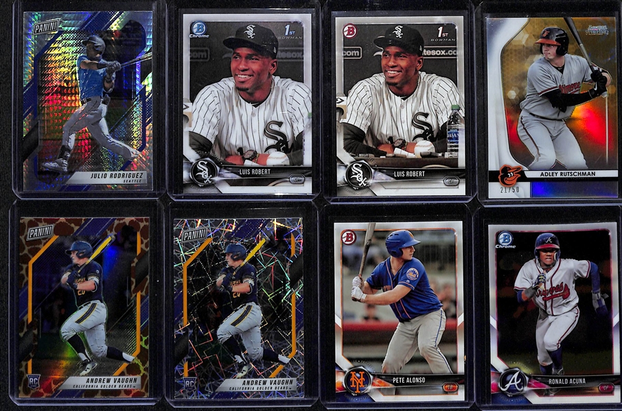 Lot of (25+) Baseball Star and Rookie Lot w. 2021 Panini VIP Pack Julio Rodriguez Hyper Prizm