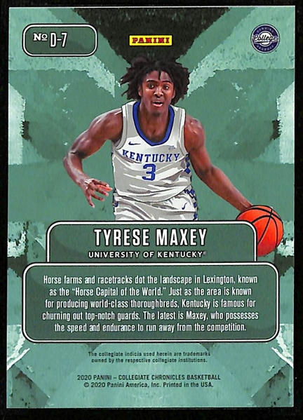 2020-21 Panini Prizm Draft Picks Tyrese Maxey Downtown SGC 9