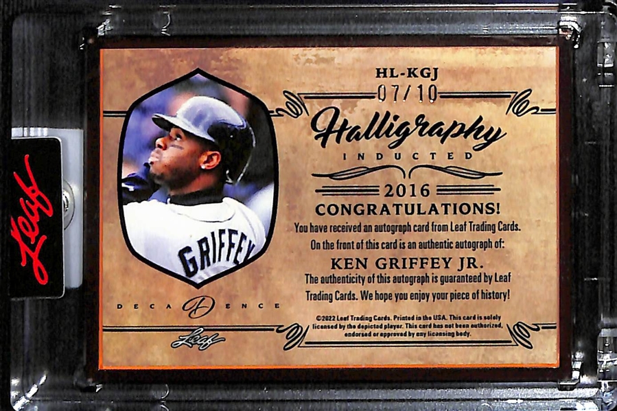 2022 Leaf Decadence Ken Griffey Jr. Halligraphy #d 7/10