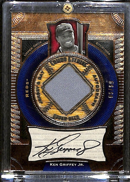 2004 Upper Deck Etchings Ken Griffey Jr. Bat Jersey Autograph Combo #d 69/90