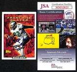 Reggie White Signed Philadelphia Eagles Football Card (JSA COA)