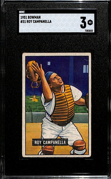 1951 Bowman Roy Campanella #31 Graded SGC 3