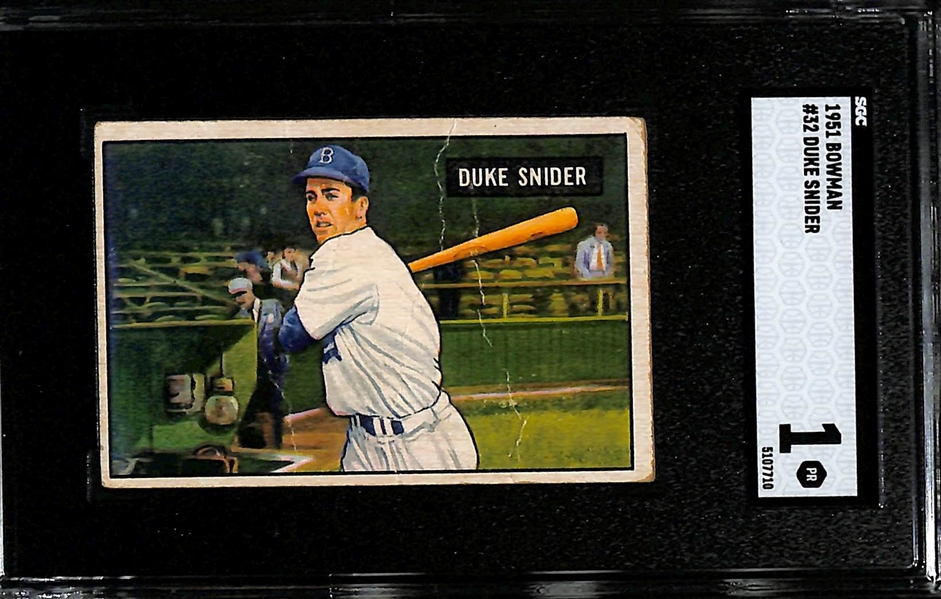 1951 Bowman Duke Snider #32 Graded SGC 1