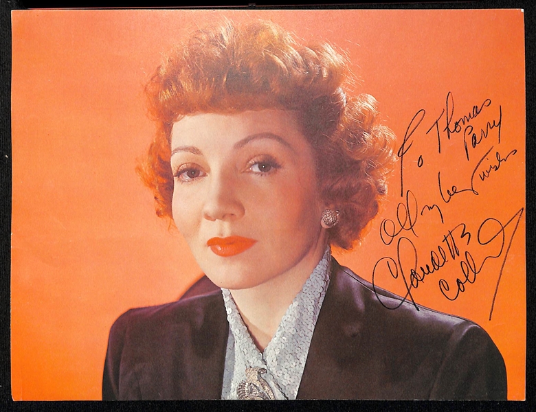  Lot of (12) Vintage Fashion & Entertainment Autographs w. Shirley Temple Black, Mae West, Greer Garson, Billy Halop, + (JSA Auction Letter)