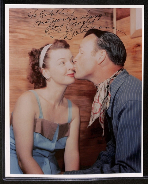 Lot of (8) Entertainment Signed Photos (8x10 & Smaller) w. Roy Rogers & Dale Evans Dual Autograph 8x10 (JSA Auction Letter)