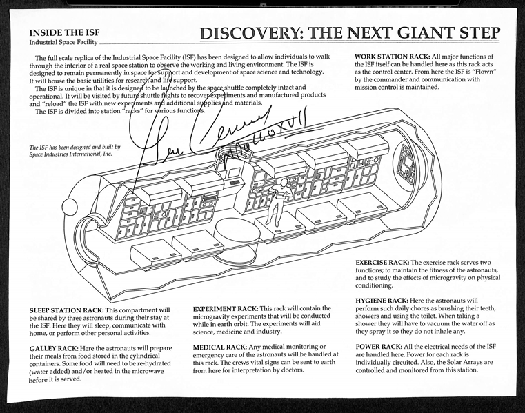 Lot of (6) Entertainment & Astronaut Signed Photos/Letters/Paper &  (8x10 and smaller) w. Gene Cernan, Yul Brenner, + (JSA Auction Letter)