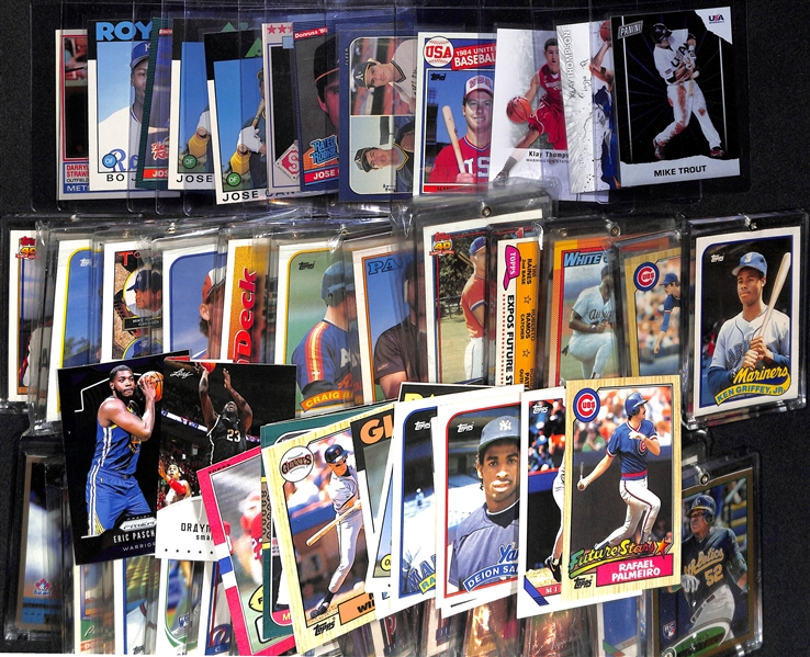 Lot of (55+) Mostly Baseball 1990s to Present Rookies and Stars w. Mike Trout, Griffey Jr., Maddux, McGwire, and Many Others