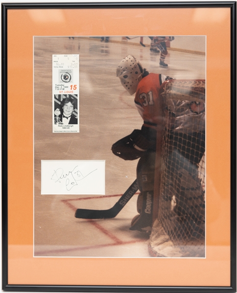 RARE Pelle Lindbergh Autographed/Signed Cut Matted and Framed  w. Full JSA Letter (17x14 Framed)