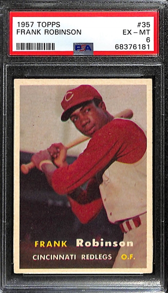 1957 Topps Frank Robinson Rookie Card #35 Graded PSA 6