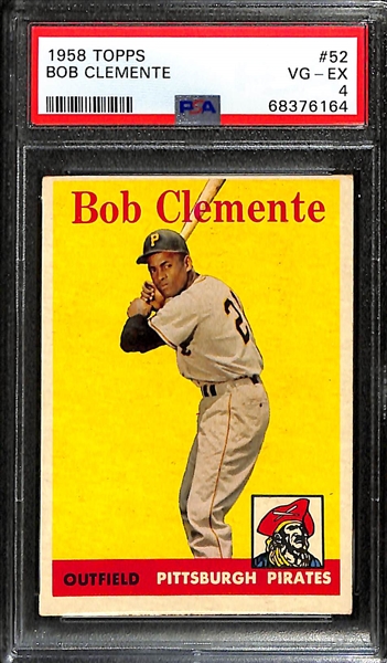 1958 Topps Roberto Bob Clemente #52 Graded PSA 4