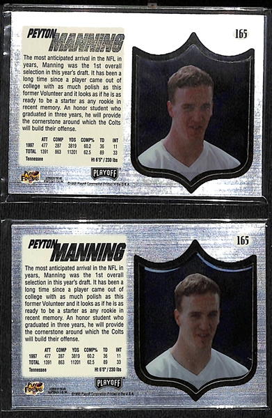 Lot of (14) NFL Football Rookies w. (7) Peyton Manning 1998 Absolute SSD